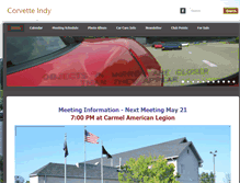 Tablet Screenshot of corvetteindy.com